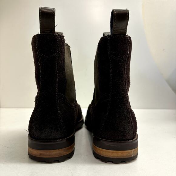 Cole Haan x Nike Air Grayson Dark Brown Suede Wingtip Chelsea Boots C10856 9 - Picture 7 of 12